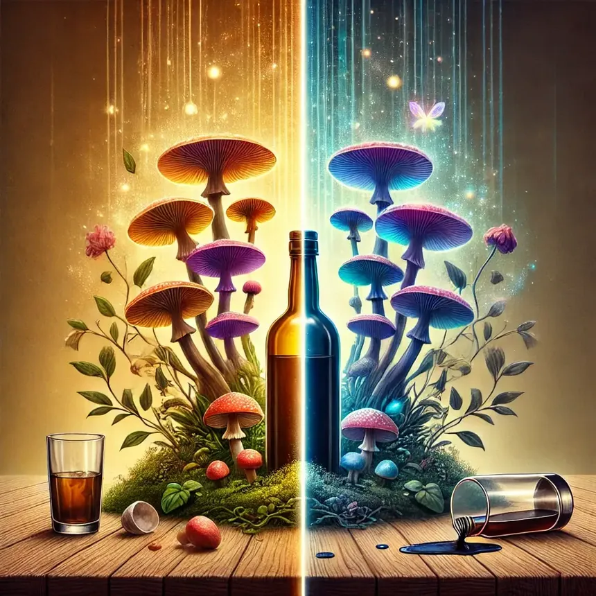 Magic Mushrooms vs. Drinking Alcohol